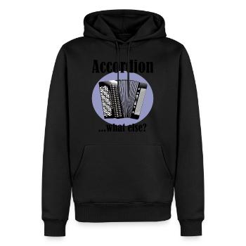 Accordion what else - Sweat à capuche Premium bio Homme - noir - Devant - Nico (187cm)