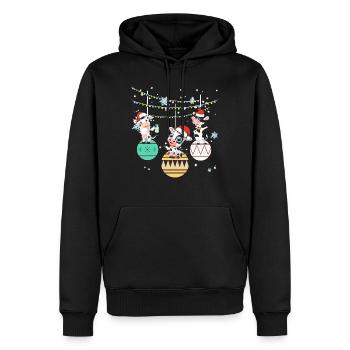 Kuh Kühe Landwirt Bauer Weihnachten Geschenk - Männer Premium Bio Hoodie - Schwarz - Vorne - Nico (187cm)