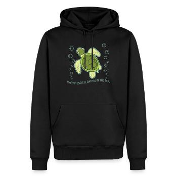 Cute Funny Turtle Sea Turtles Gift Turtle Lover - Men’s Premium Organic Hoodie - black - Front - Nico (187cm)