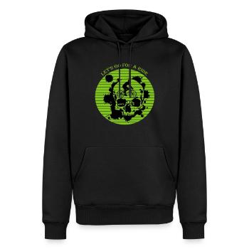 Tirol Fahrradtour Mountainbike - Männer Premium Bio Hoodie - Schwarz - Vorne - Nico (187cm)