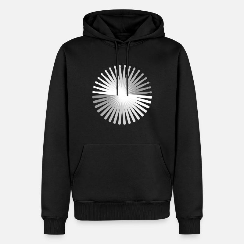 batterie - Sweat à capuche Premium bio Homme - noir