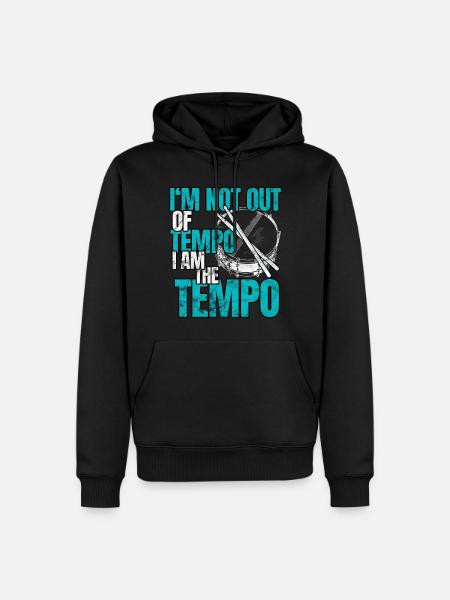 Drums - Men’s Premium Organic Hoodie - black