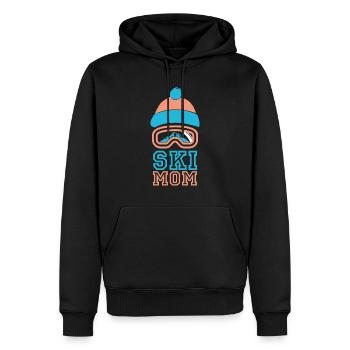 Skiing Skiing Skiing Skiing Skiing - Men’s Premium Organic Hoodie - black - Front - Nico (187cm)