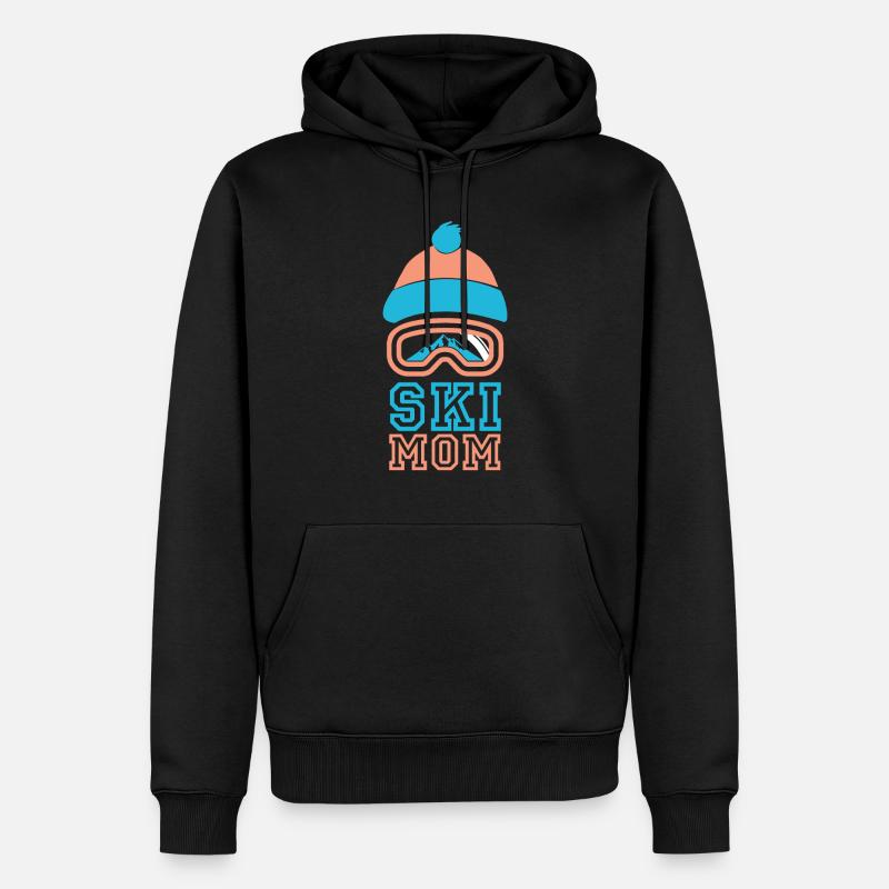 Ski Ski Ski Ski Ski Ski - Sweat à capuche Premium bio Homme - noir