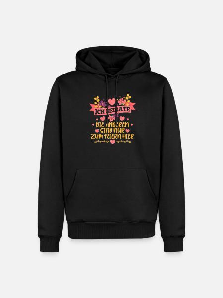 Junggesellinnenabschied - Männer Premium Bio Hoodie - Schwarz