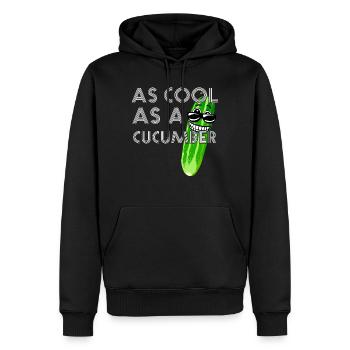 As Cool As A Cucumber - Männer Premium Bio Hoodie - Schwarz - Vorne - Nico (187cm)