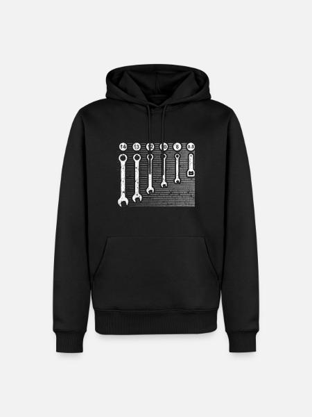 Mécanicien automobile, mécanicien automobile cadeau - Sweat à capuche Premium bio Homme - noir