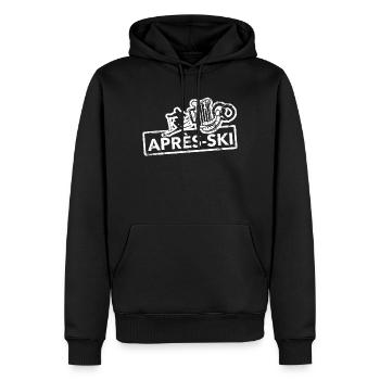 Après-ski - Sweat à capuche Premium bio Homme - noir - Devant - Nico (187cm)