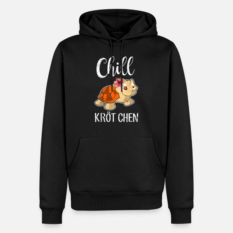 Chill Krötchen Geschenk - Männer Premium Bio Hoodie - Schwarz