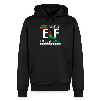 En cas de besoin de 11 ui just short - Sweat à capuche Premium bio Homme - noir - Devant - Nico (187cm)