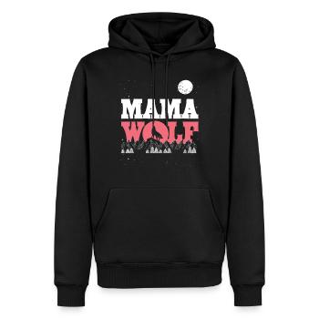 Wolf mother - Men’s Premium Organic Hoodie - black - Front - Nico (187cm)