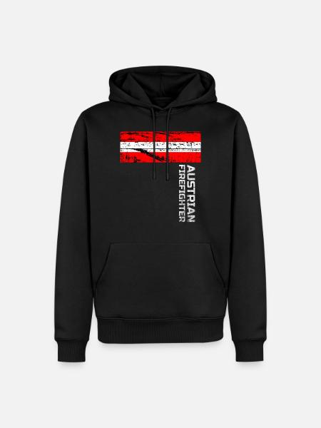 Austrian Firefighter ONE - Men’s Premium Organic Hoodie - black