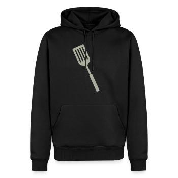 Spatula Gift idea - Men’s Premium Organic Hoodie - black - Front - Nico (187cm)