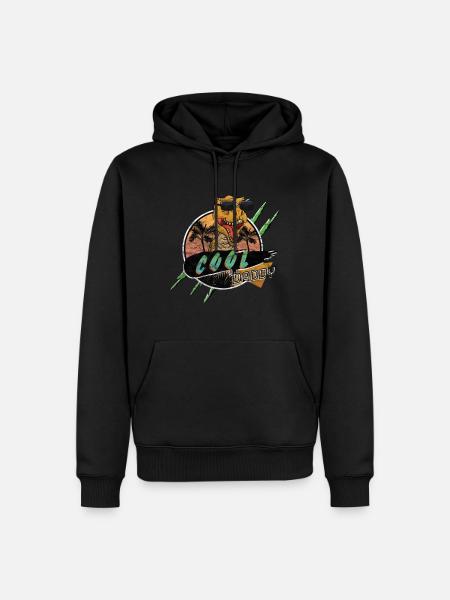 Dino Daddy summer gift - Men’s Premium Organic Hoodie - black