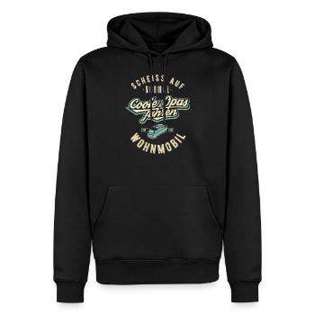 Fuck on normal, cool grandpa ride camper - Men’s Premium Organic Hoodie - black - Front - Nico (187cm)