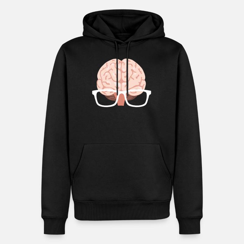Nerd - Sweat à capuche Premium bio Homme - noir
