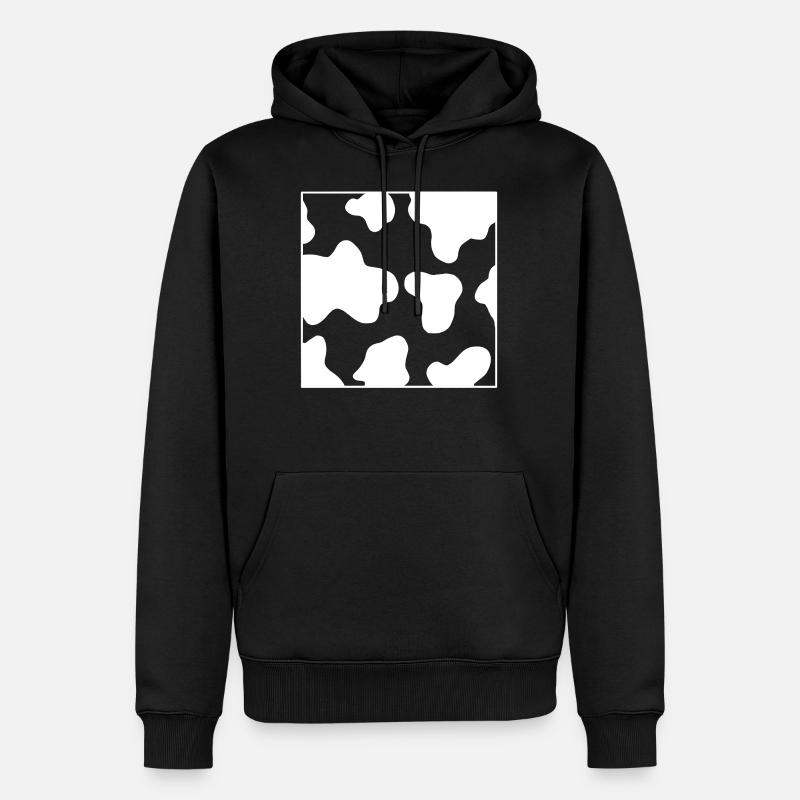Kuhflecken - Sweat à capuche Premium bio Homme - noir