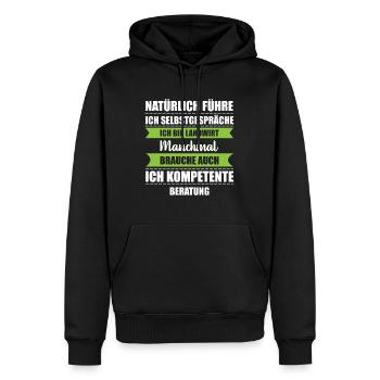 Landwirt Bauer - Männer Premium Bio Hoodie - Schwarz - Vorne - Nico (187cm)