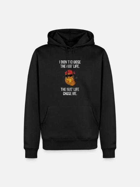 Chicken nugget - Men’s Premium Organic Hoodie - black