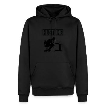 Computer Business Geek Entrepreneur Tech Geschäftsführer - Männer Premium Bio Hoodie - Schwarz - Vorne - Nico (187cm)