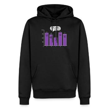 Datenanalyse Wissenschaft Geek Wir können Ihnen nicht vertrauen Nerd - Männer Premium Bio Hoodie - Schwarz - Vorne - Nico (187cm)