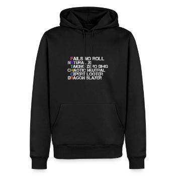 Tabletop Vater RPG - Männer Premium Bio Hoodie - Schwarz - Vorne - Nico (187cm)