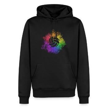 Volleyball Sport - Männer Premium Bio Hoodie - Schwarz - Vorne - Nico (187cm)