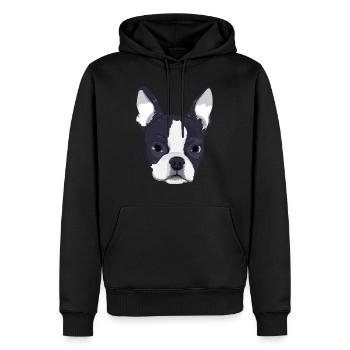 Enfants Boston Terrier Dog Pour Femmes Et Filles - Sweat à capuche Premium bio Homme - noir - Devant - Nico (187cm)