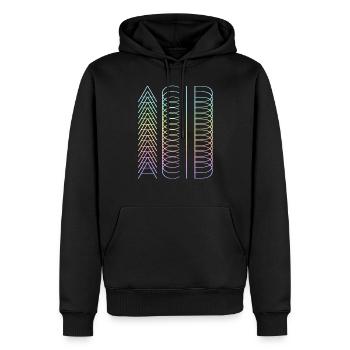 Acid Acid Acid - Männer Premium Bio Hoodie - Schwarz - Vorne - Nico (187cm)