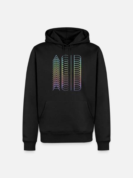 Acid Acid Acid - Männer Premium Bio Hoodie - Schwarz