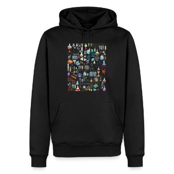 The Physics Math Chemistry - Men’s Premium Organic Hoodie - black - Front - Nico (187cm)
