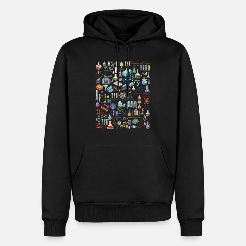 The Physics Math Chemistry - Männer Premium Bio Hoodie - Schwarz