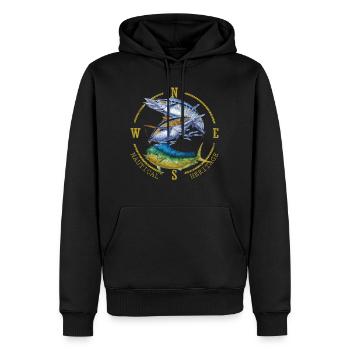 Mahi Mahi Tuna Kingfish Nautical Fishing - Männer Premium Bio Hoodie - Schwarz - Vorne - Nico (187cm)