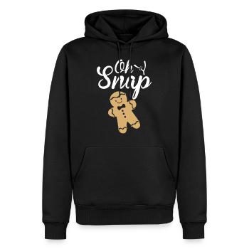 Wishbone Oh Snap Thanksgiving Gingerbread - Sweat à capuche Premium bio Homme - noir - Devant - Nico (187cm)