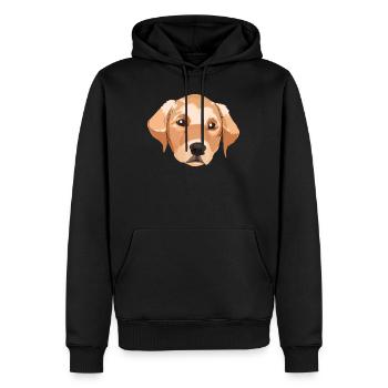 Labrador Labrador Lab pour les femmes et les filles - Sweat à capuche Premium bio Homme - noir - Devant - Nico (187cm)