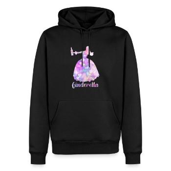 Ginderella Célibataires - Sweat à capuche Premium bio Homme - noir - Devant - Nico (187cm)