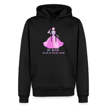 Die Braut Die Sich Mit Schnaps Umhaut - Männer Premium Bio Hoodie - Schwarz - Vorne - Nico (187cm)