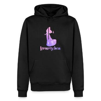 Les femmes célibataires de Kornröschen - Sweat à capuche Premium bio Homme - noir - Devant - Nico (187cm)