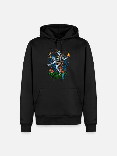 Lord Shiva Dancing Nataraja Hindu-Gott - Männer Premium Bio Hoodie - Schwarz