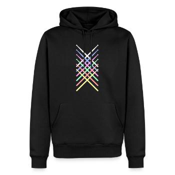 Pauke Schlagzeug Retro - Männer Premium Bio Hoodie - Schwarz - Vorne - Nico (187cm)