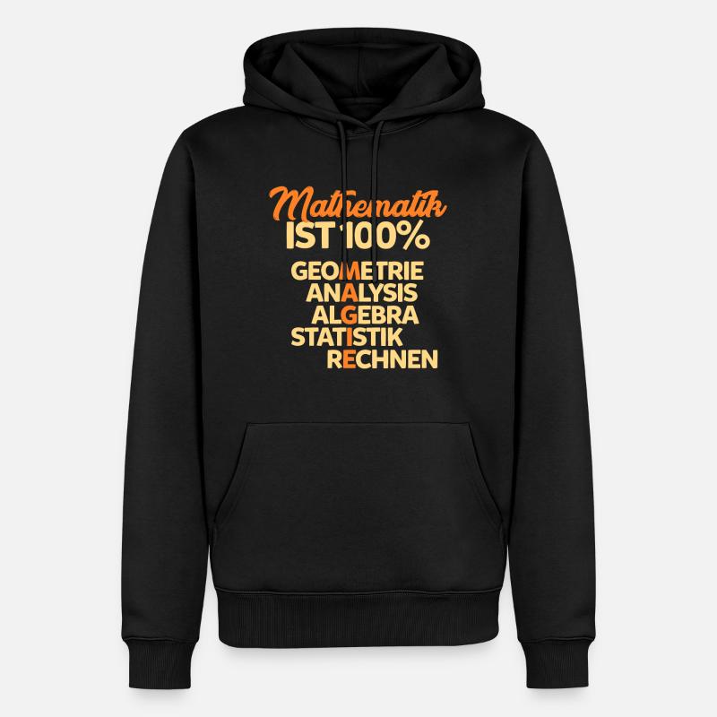 Mathematik - Männer Premium Bio Hoodie - Schwarz