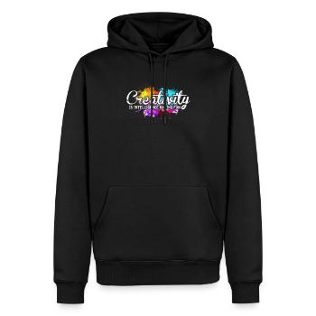 Kunst Art Künstler Künstlerin Kreativ Geschenk - Männer Premium Bio Hoodie - Schwarz - Vorne - Nico (187cm)