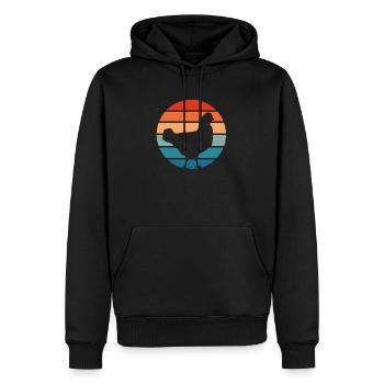 Huhn Hühner Hahn Bauernhof Landwirt Geschenk - Männer Premium Bio Hoodie - Schwarz - Vorne - Nico (187cm)