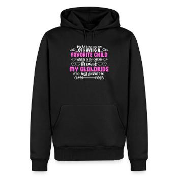 Großmutter - Männer Premium Bio Hoodie - Schwarz - Vorne - Nico (187cm)