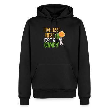 Halloween Süssigkeiten Lolli Süsses Saures - Männer Premium Bio Hoodie - Schwarz - Vorne - Nico (187cm)