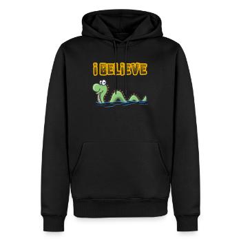 I Believe In Nessie Loch Ness - Sweat à capuche Premium bio Homme - noir - Devant - Nico (187cm)