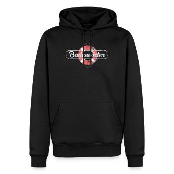 Bademeister Arbeit Beruf - Männer Premium Bio Hoodie - Schwarz - Vorne - Nico (187cm)