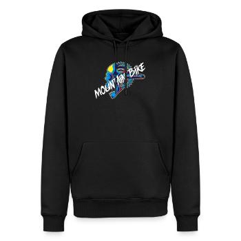 Maillot de pédalage VTT - Sweat à capuche Premium bio Homme - noir - Devant - Nico (187cm)