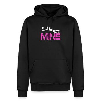 volley-ball - Sweat à capuche Premium bio Homme - noir - Devant - Nico (187cm)