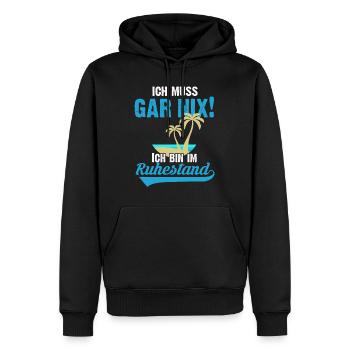 Rentner Ruhestand Arbeitsende Rente - Männer Premium Bio Hoodie - Schwarz - Vorne - Nico (187cm)